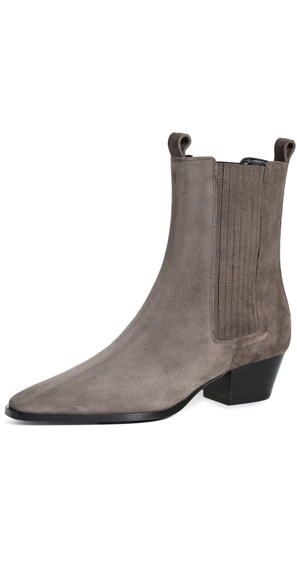 AEYDE Agata Suede Ankle Boots Taupe 41