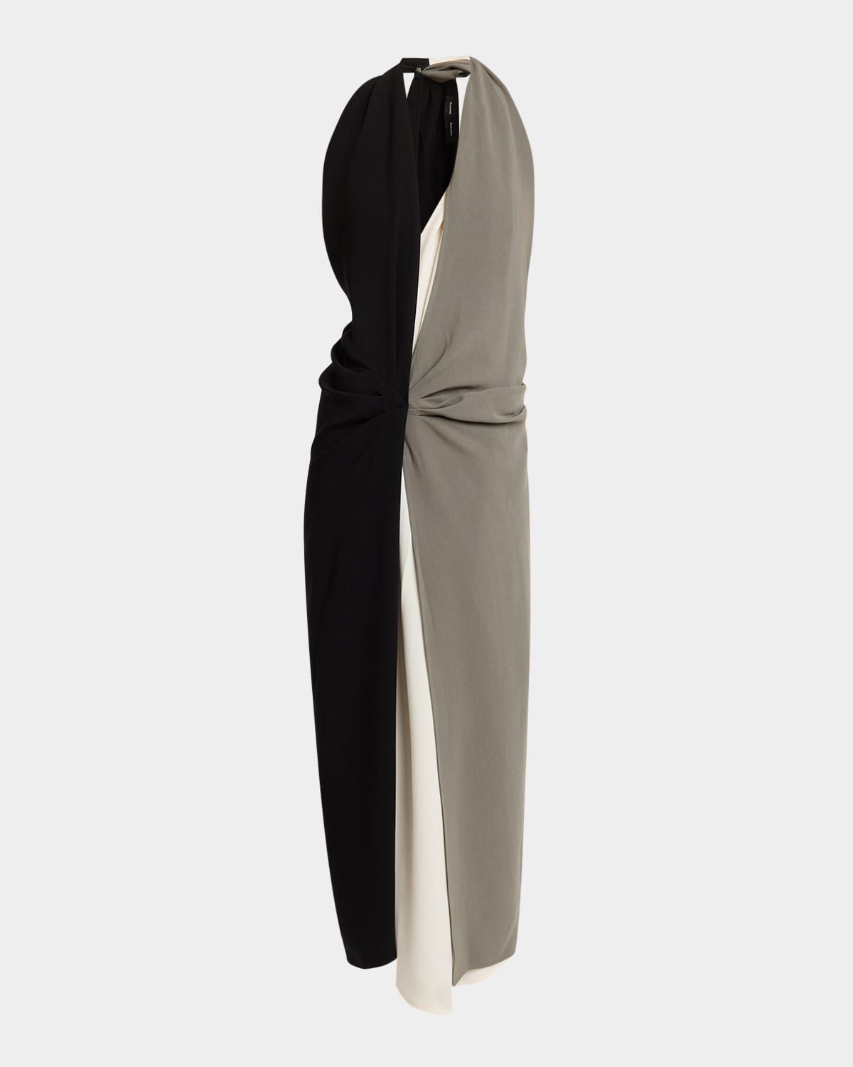 Elsa Draped Matte Crepe Dress