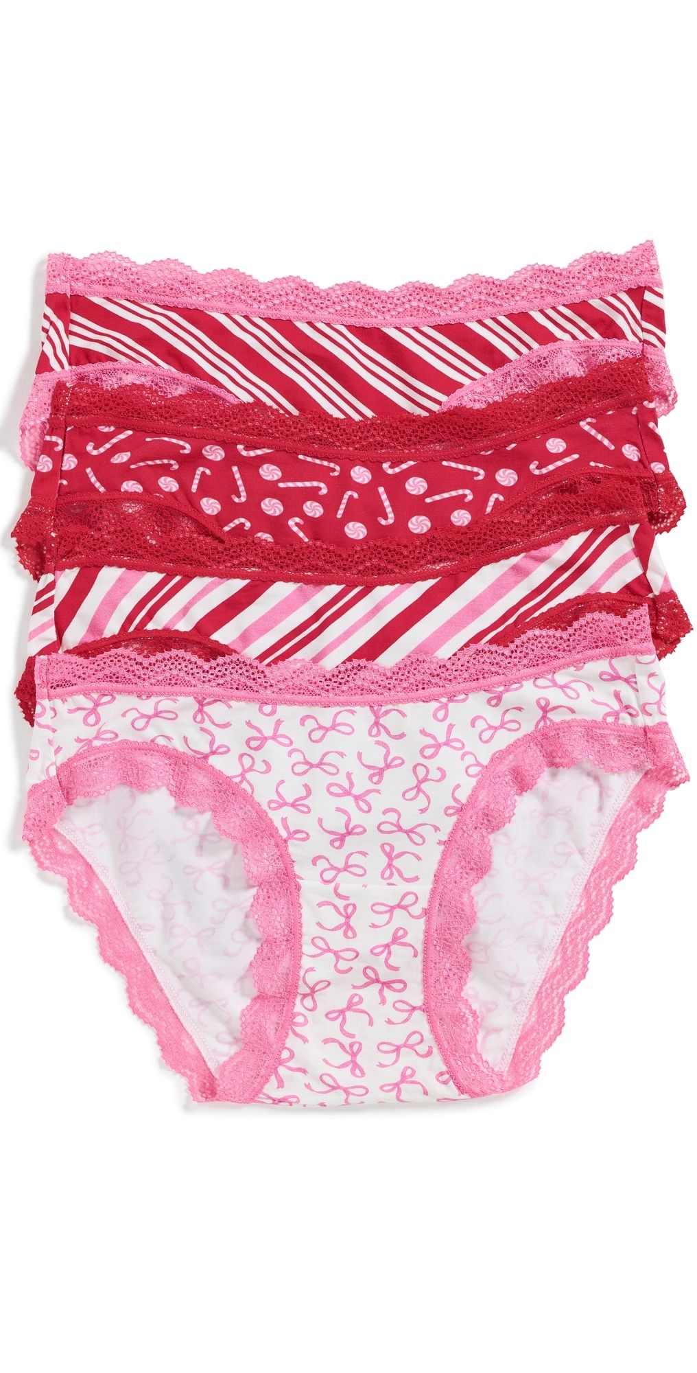 Stripe & Stare Original Knickers 4 Pack Candy Cane Wishes M