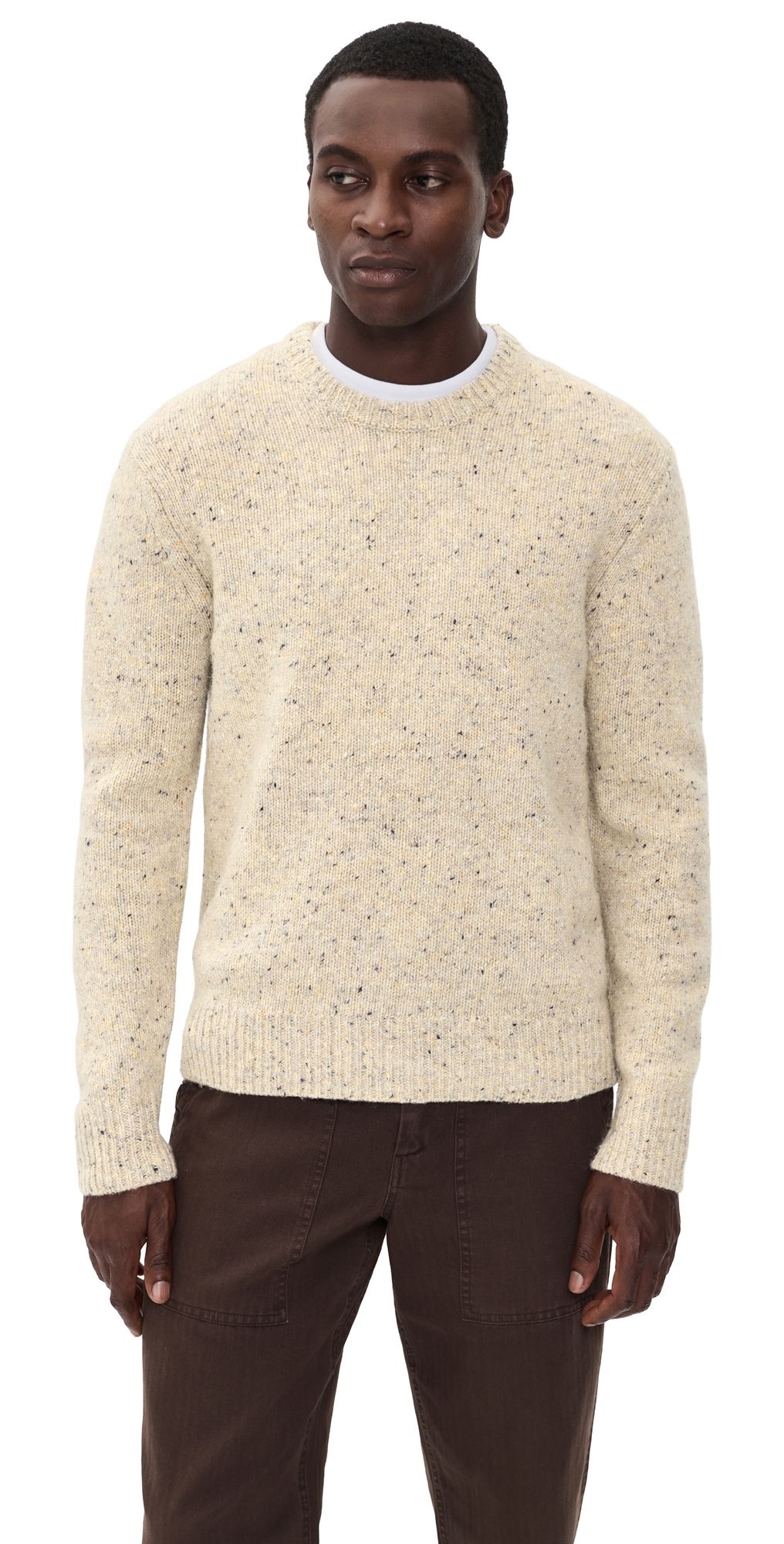 Alex Mill Donegal Crewneck Sweater Oatmeal L