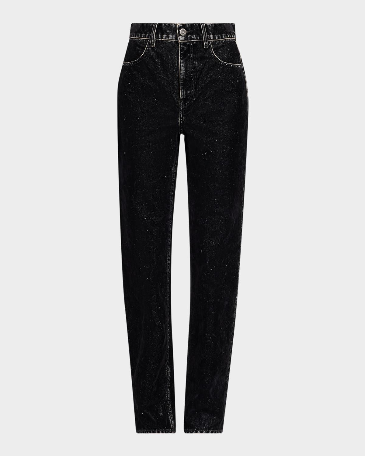 Journey Straight Velvet-Effect Jeans