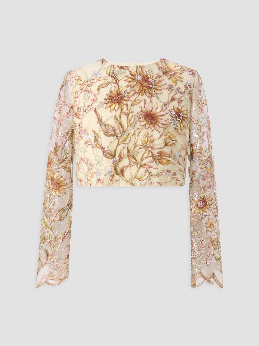 Girl's Little Girl's & Girl's Golden Hour Starla Sequin Embroidery Top - Multi - Size 15