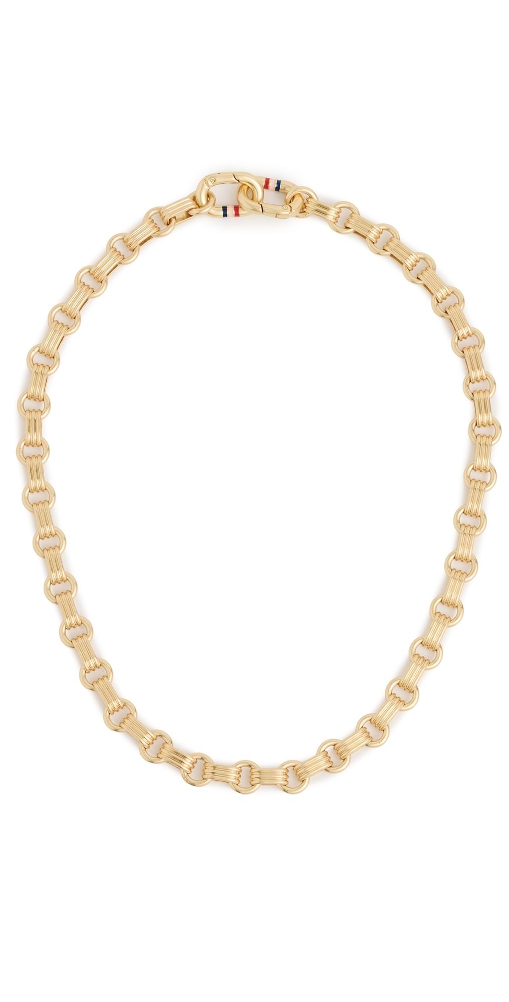 Clare V. Le Story Chain Necklace Vintage Gold One Size