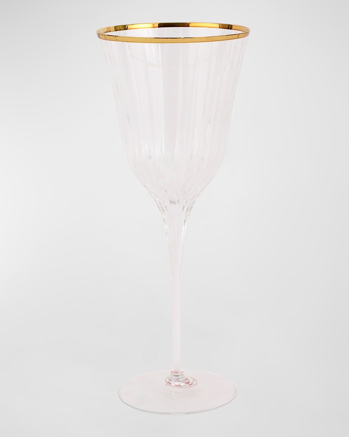 Natalia Gold Rim Water Glass
