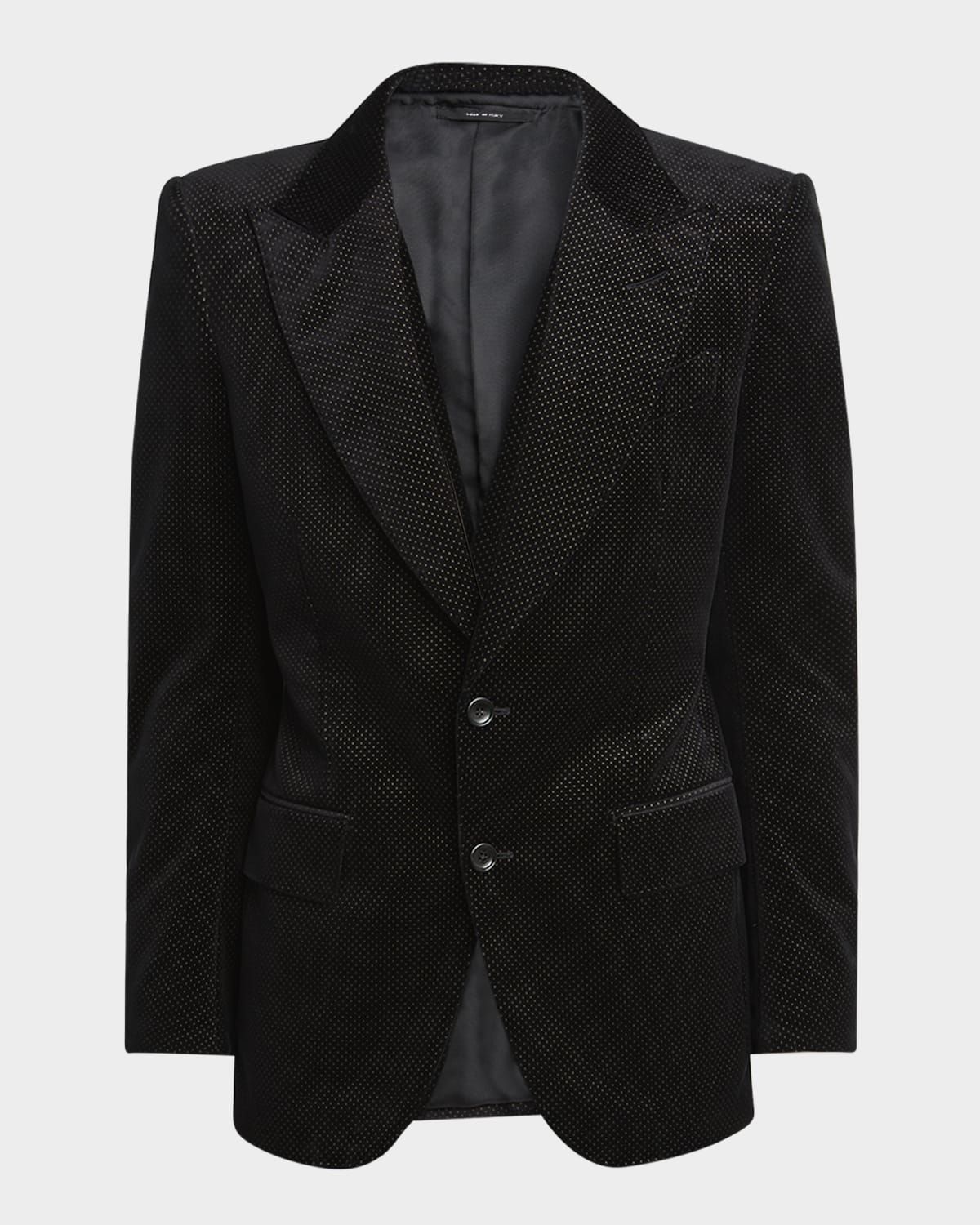 Men & apos;s Dyllan Velvet Polka Dot Dinner Jacket