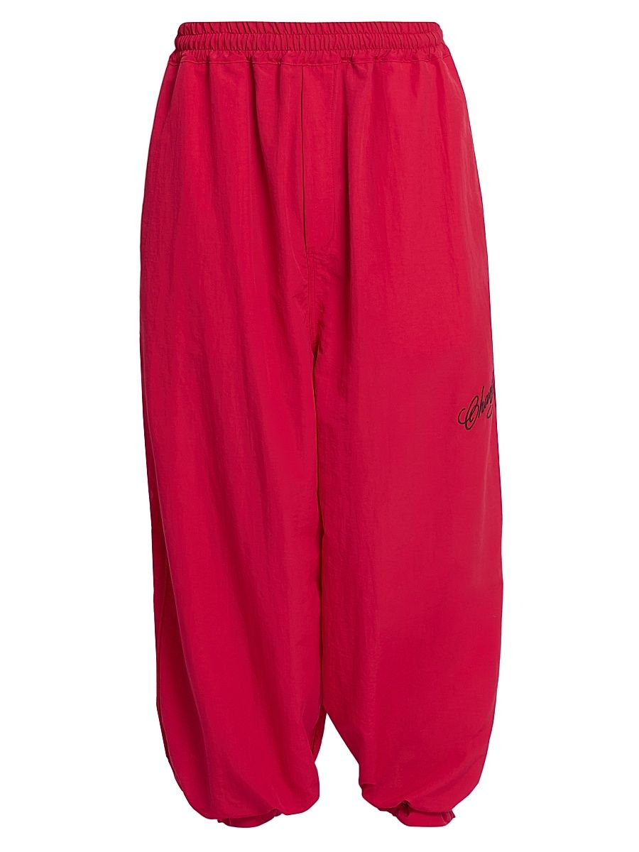 Men's Bomber Track Pants - Red - Size Medium