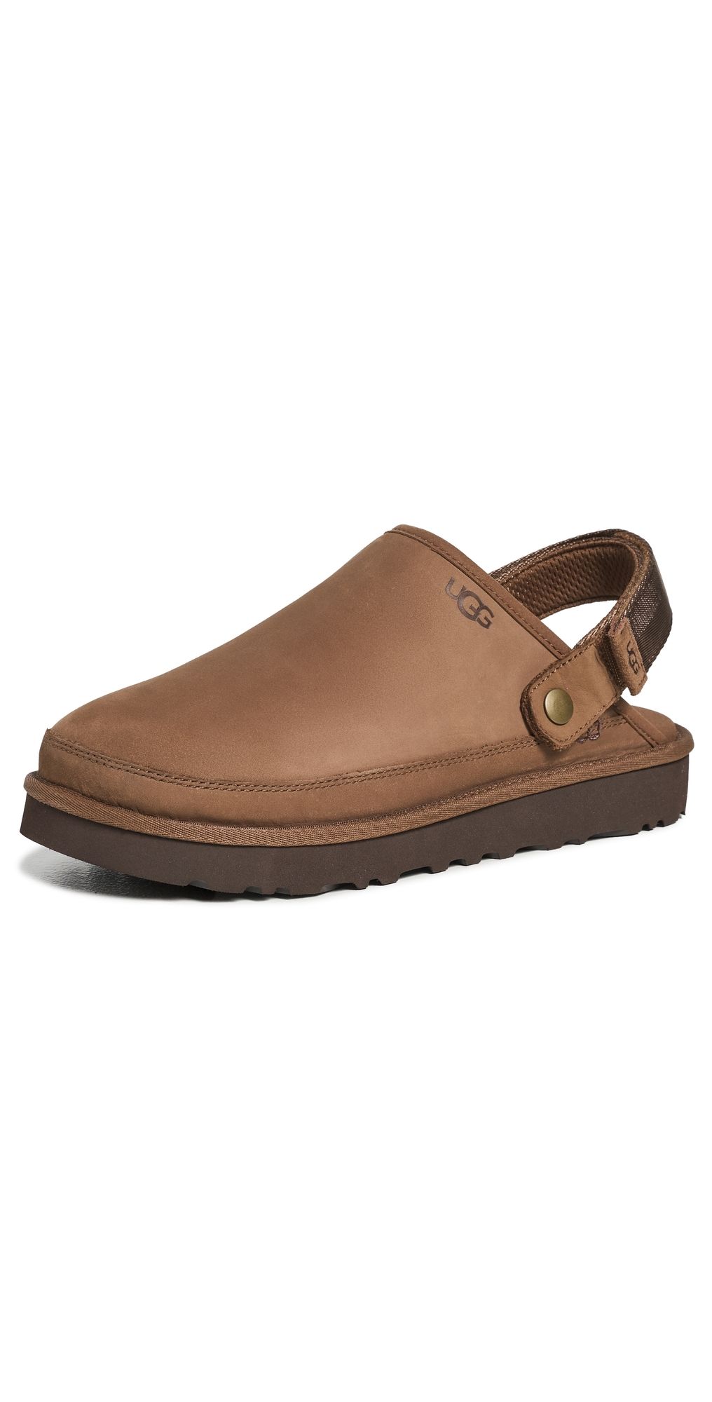 UGG Goldencoast Clog II Nubuck Dark Chestnut 12