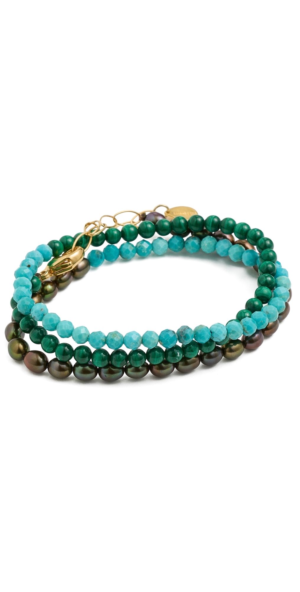 Chan Luu Gaia Naked Wrap Bracelet Turquoise One Size