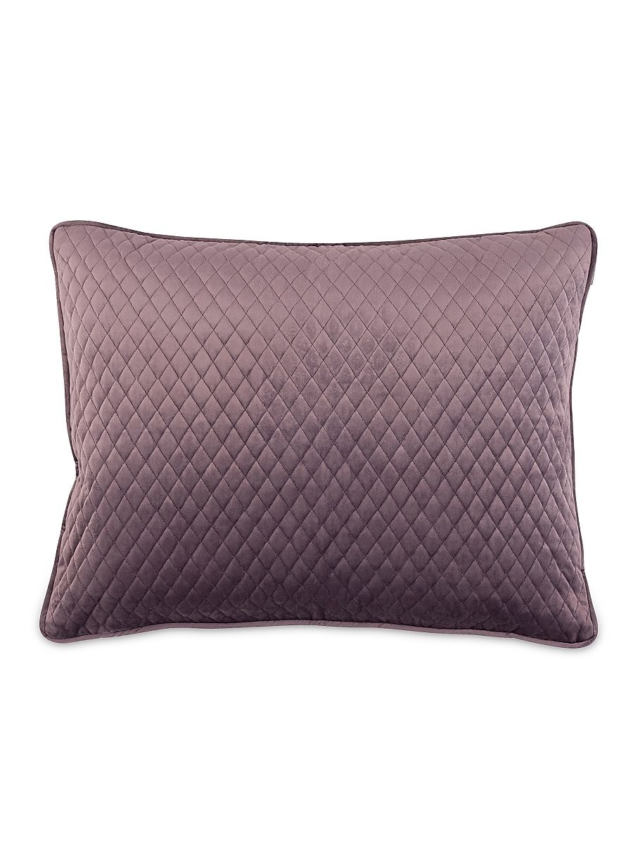 Valentina Velvet Quilted Pillow - Smokey Blue - Size King