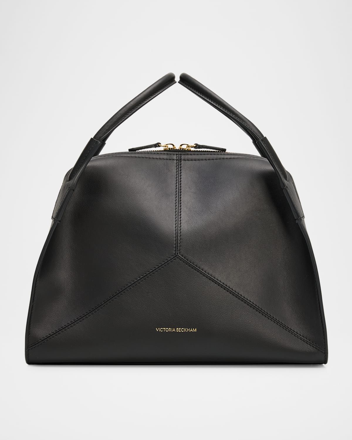 Plie Leather Top-Handle Bag