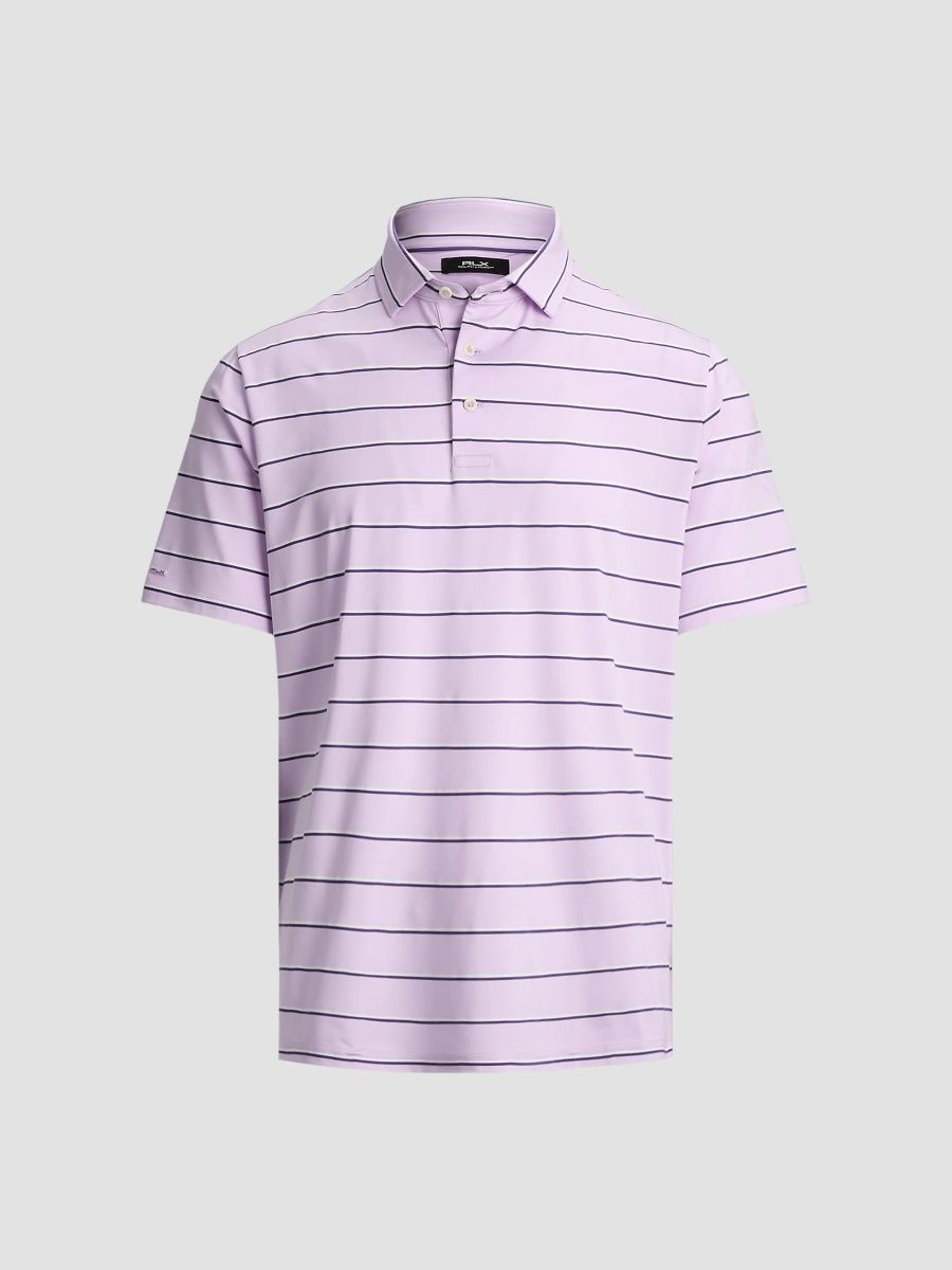 RLX Ralph Lauren Men's Classic-Fit Performance Polo Shirt - Lovely Lilac Multi - Size Large