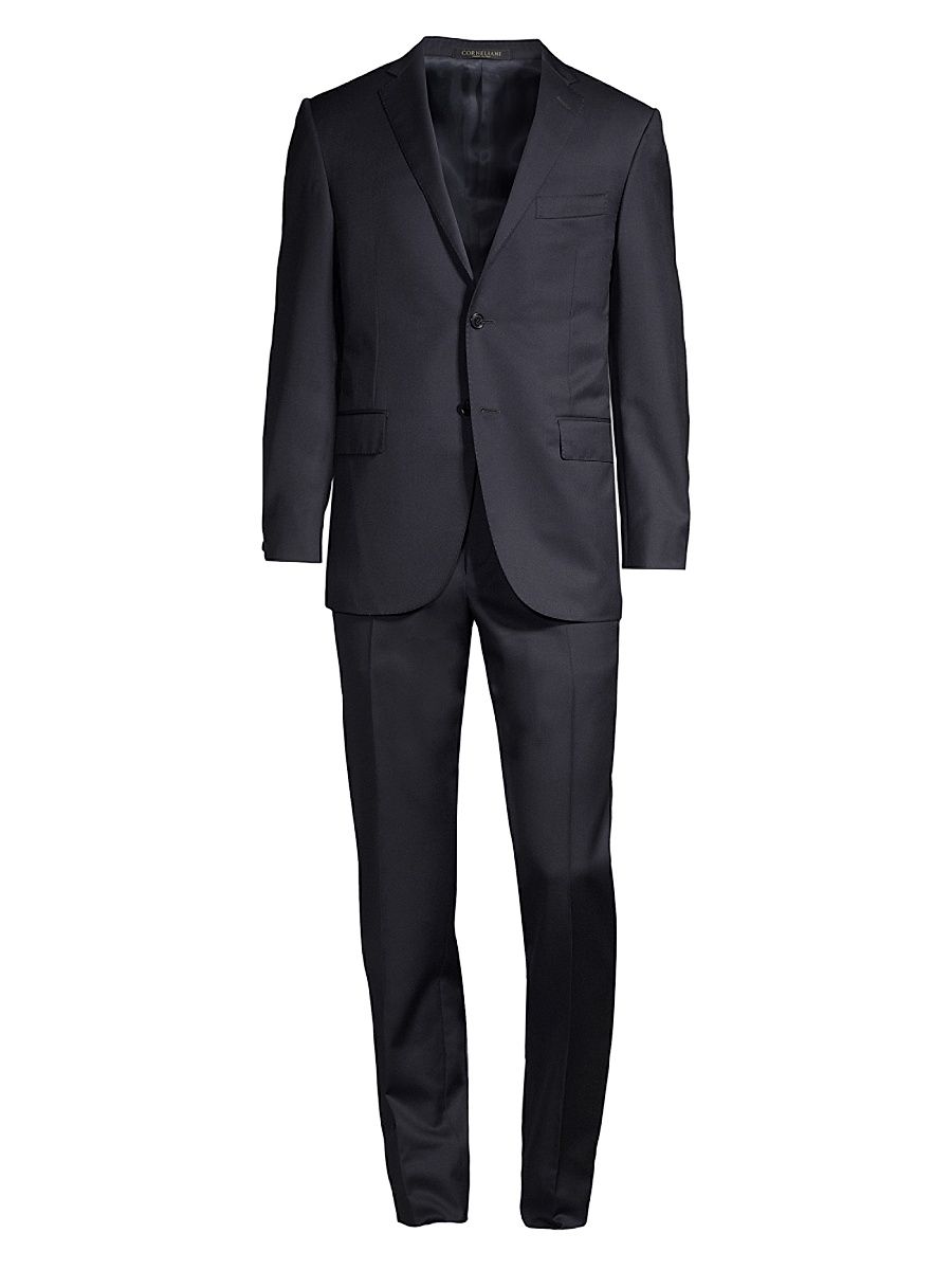 Men's Academy Wool Suit - Navy - Size 46