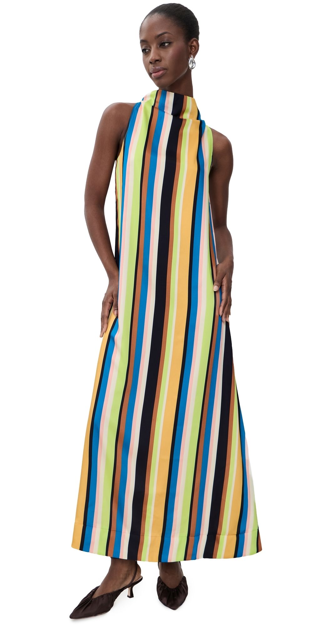 SIMONMILLER Mona Dress Ocean Stripe L