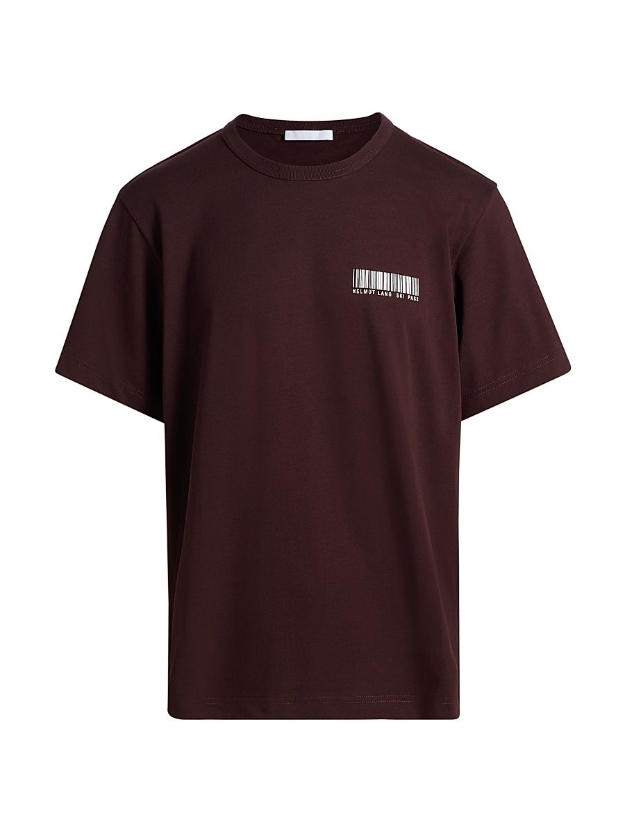 Men's Ski Schedule T-Shirt - Mahogany - Size XXL