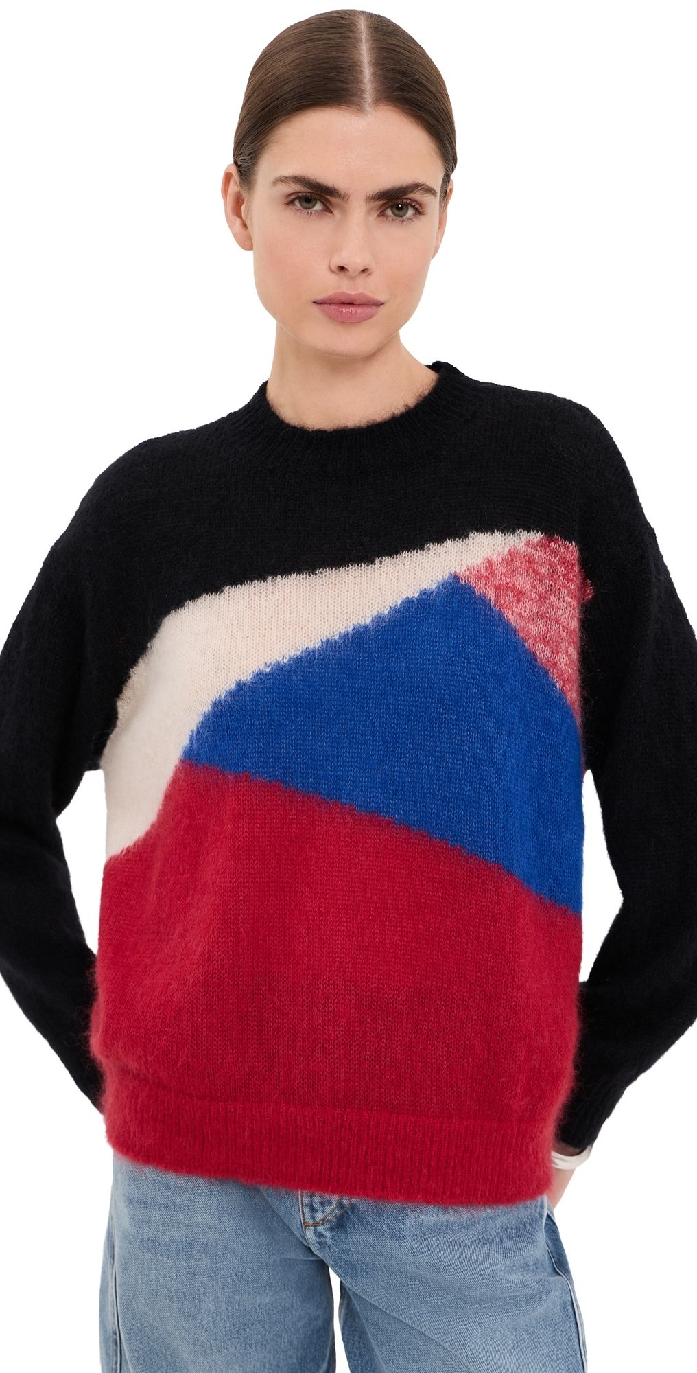 Isabel Marant Leoncia Mohair Sweater Multicolor 34