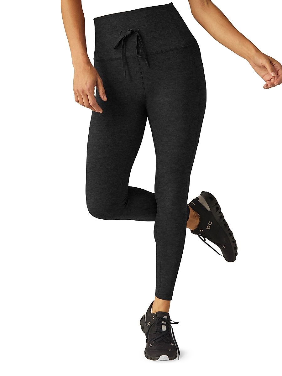 Women's Spacedye Go Pocket Midi Leggings - Darkest Night - Size XL