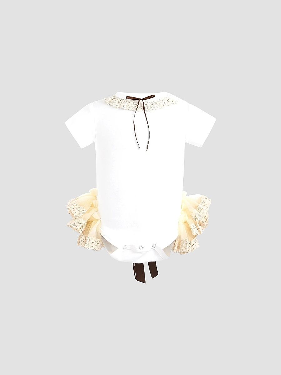 Baby Girl's Elvira Onesie - White - Size 18 Months