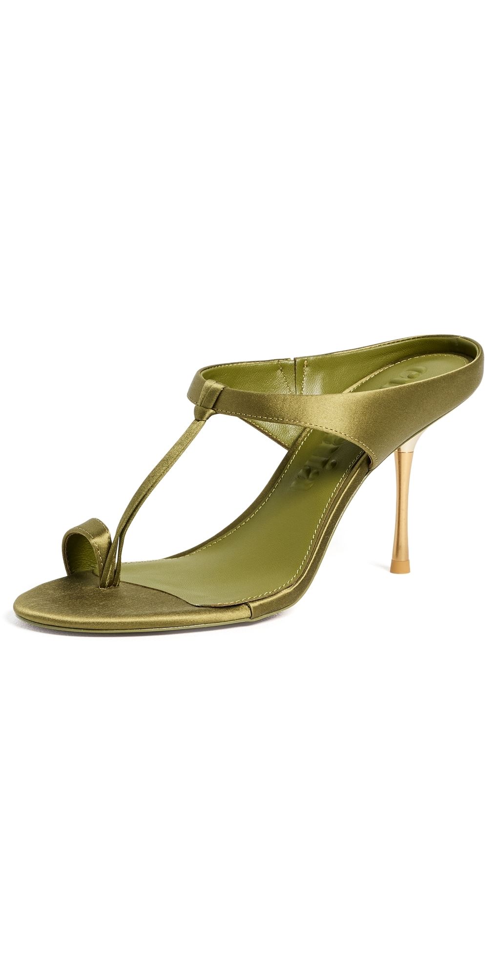 Cult Gaia Sophie Sandals Dark Chive 39
