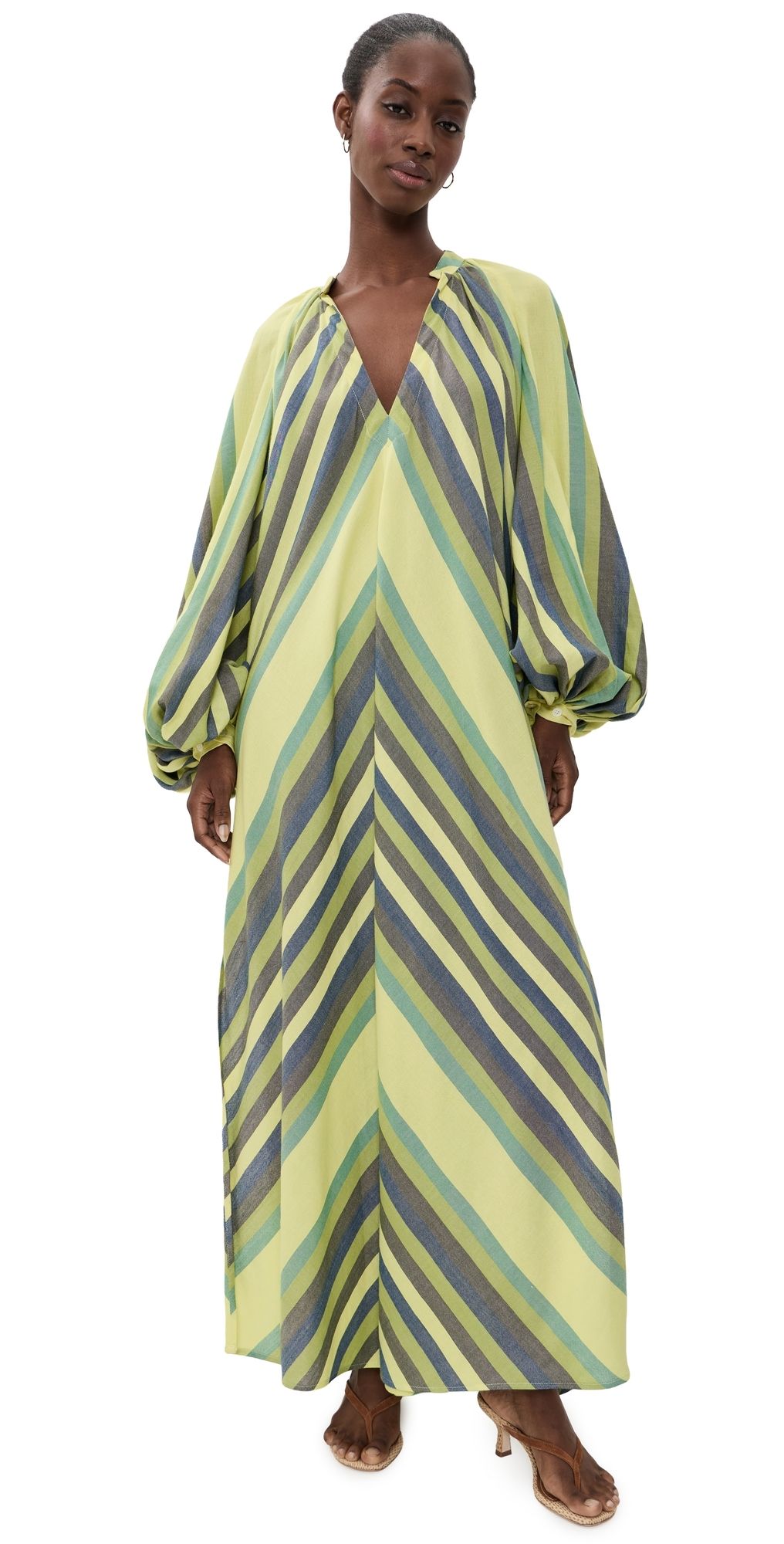 MARRAKSHI LIFE The Touareg Midi Dress Stripe 82 XS