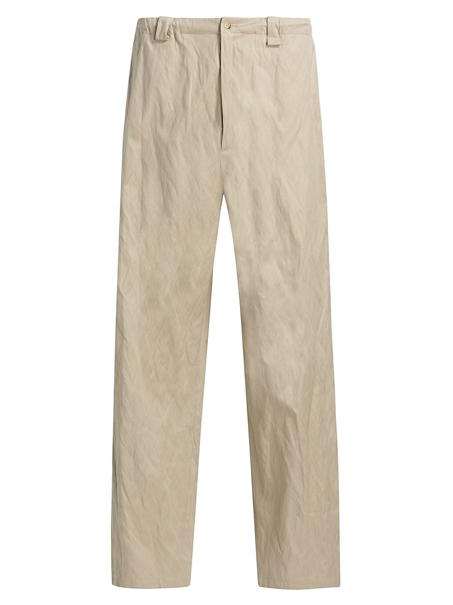 Men's Toluca Oversized Wide Leg Cotton Pants - Stucco - Size XL