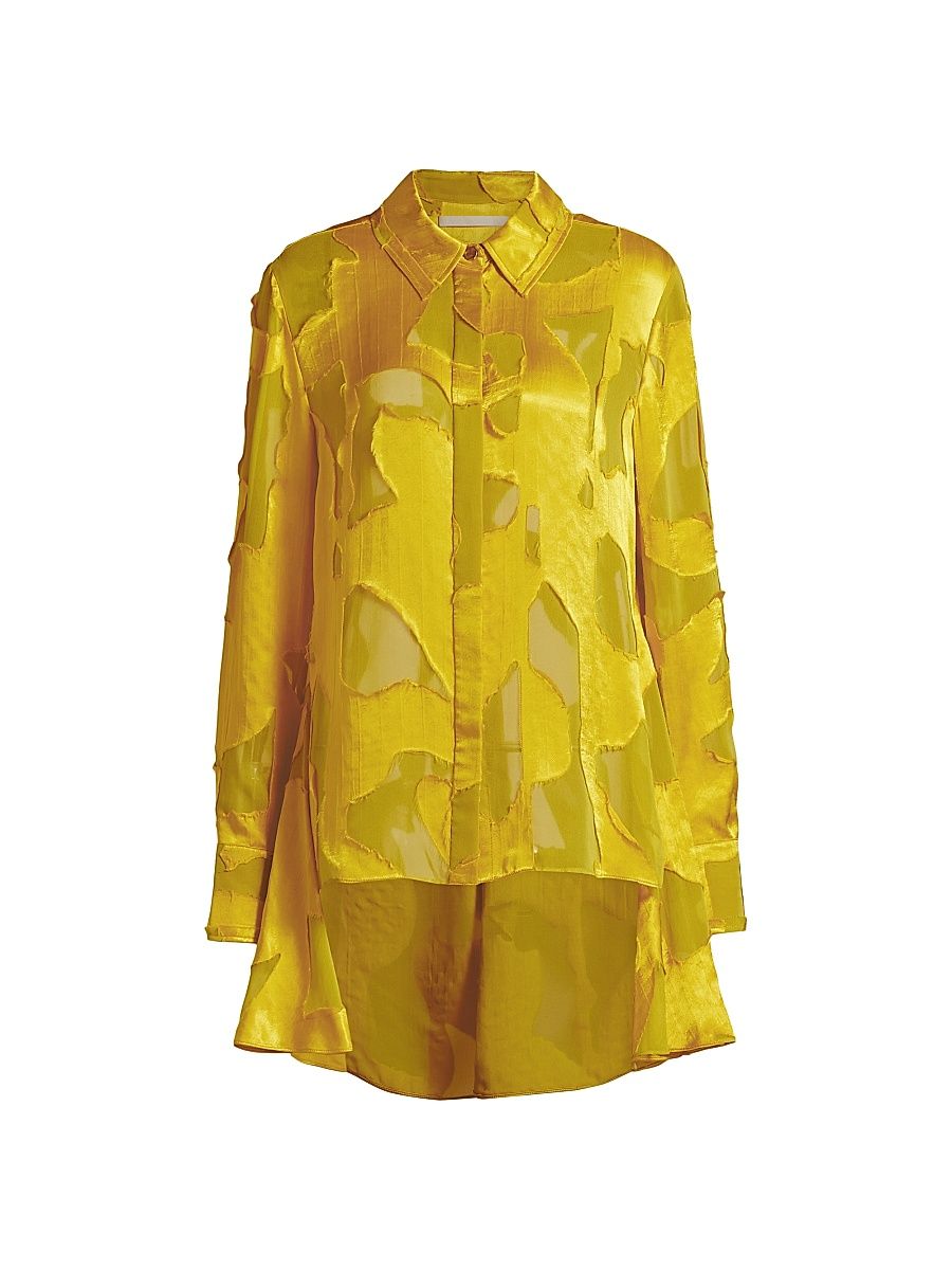 Women's Fil Coupé Button-Front Shirt - Kiwi - Size XS
