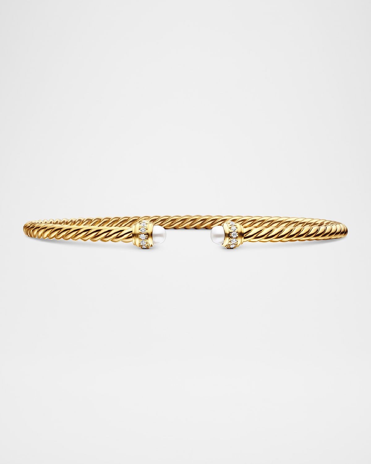 Cablespira Bracelet with Gemstone in 18K Gold