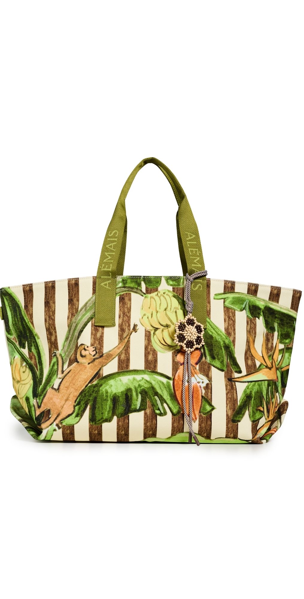 ALÉMAIS Toucan Tango Canvas Beach Tote Multi One Size