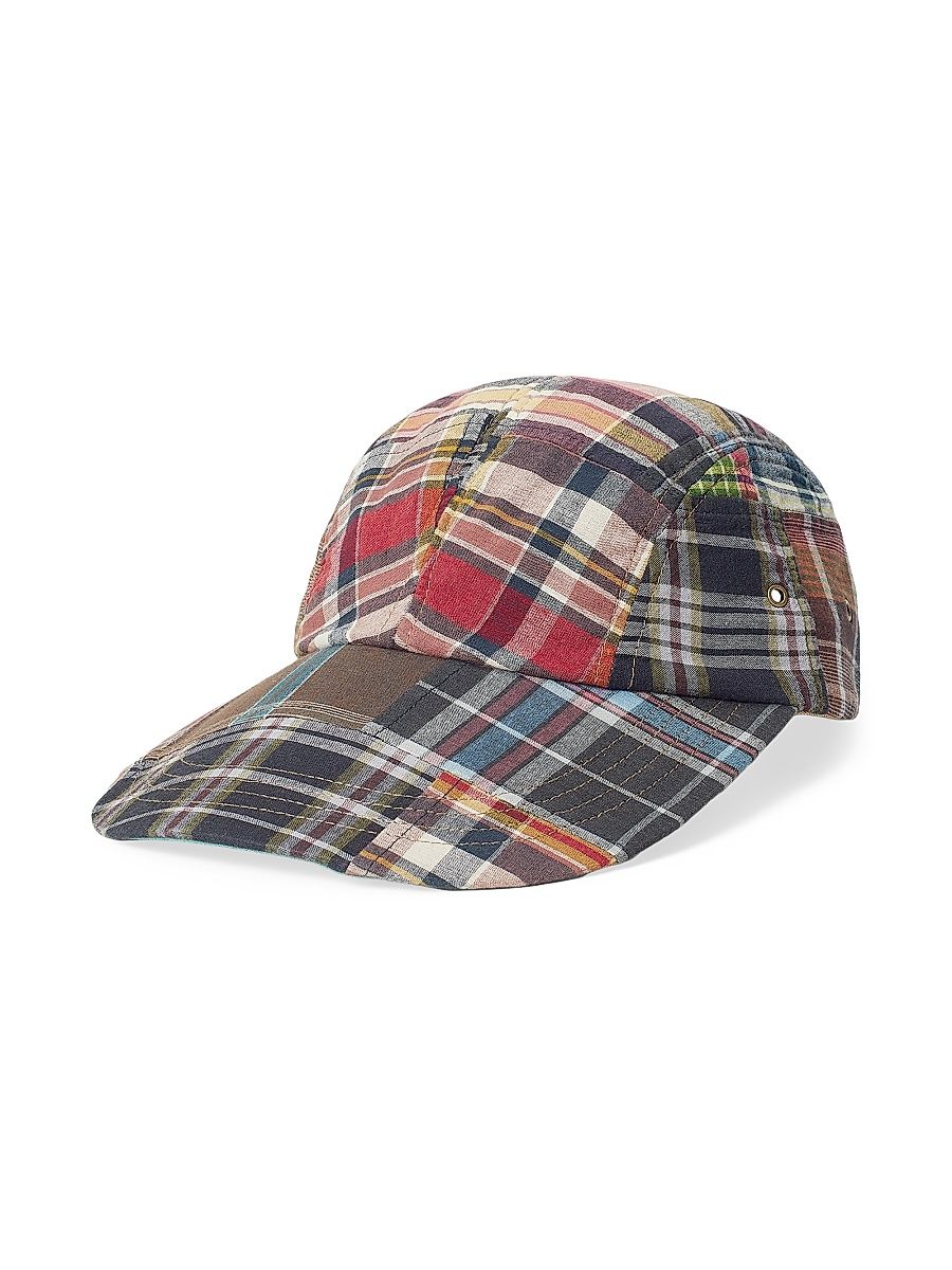 Men's Madras Check Baseball Cap - Bleeder Patchwork