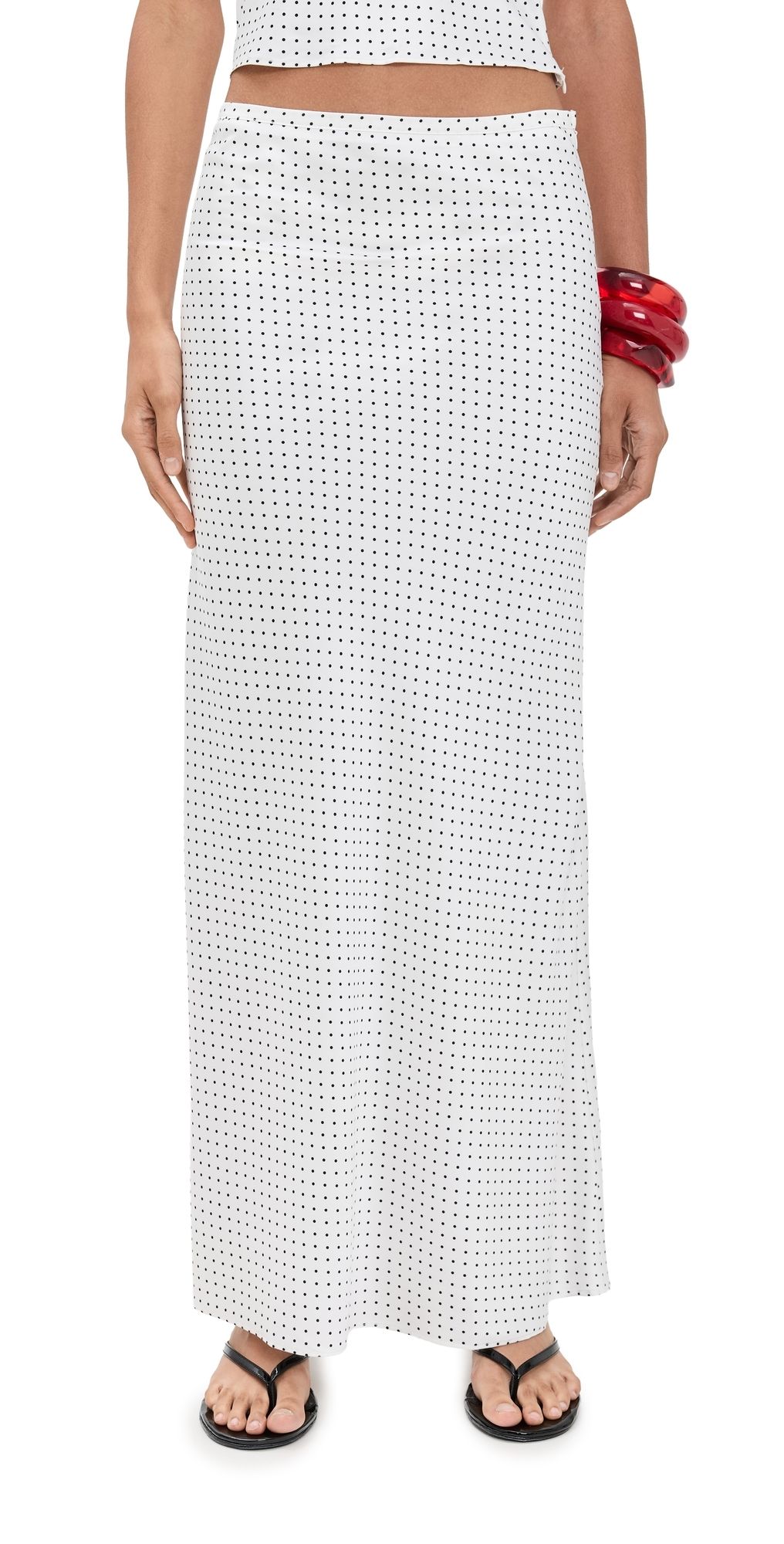 Lioness Hudson Satin Maxi Porcelain Polka L