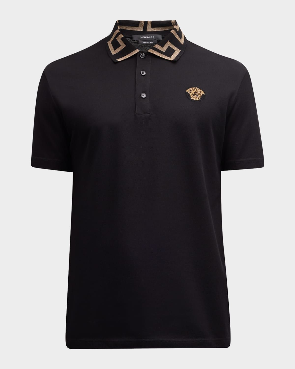 Men & apos;s Greca-Collar Polo Shirt