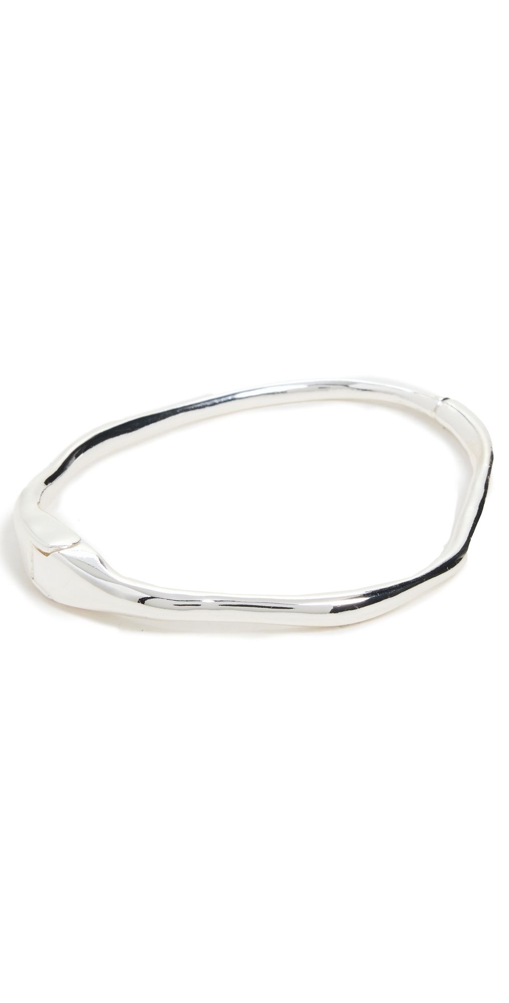 SHASHI Asymmetrical Bracelet Cuff Silver One Size