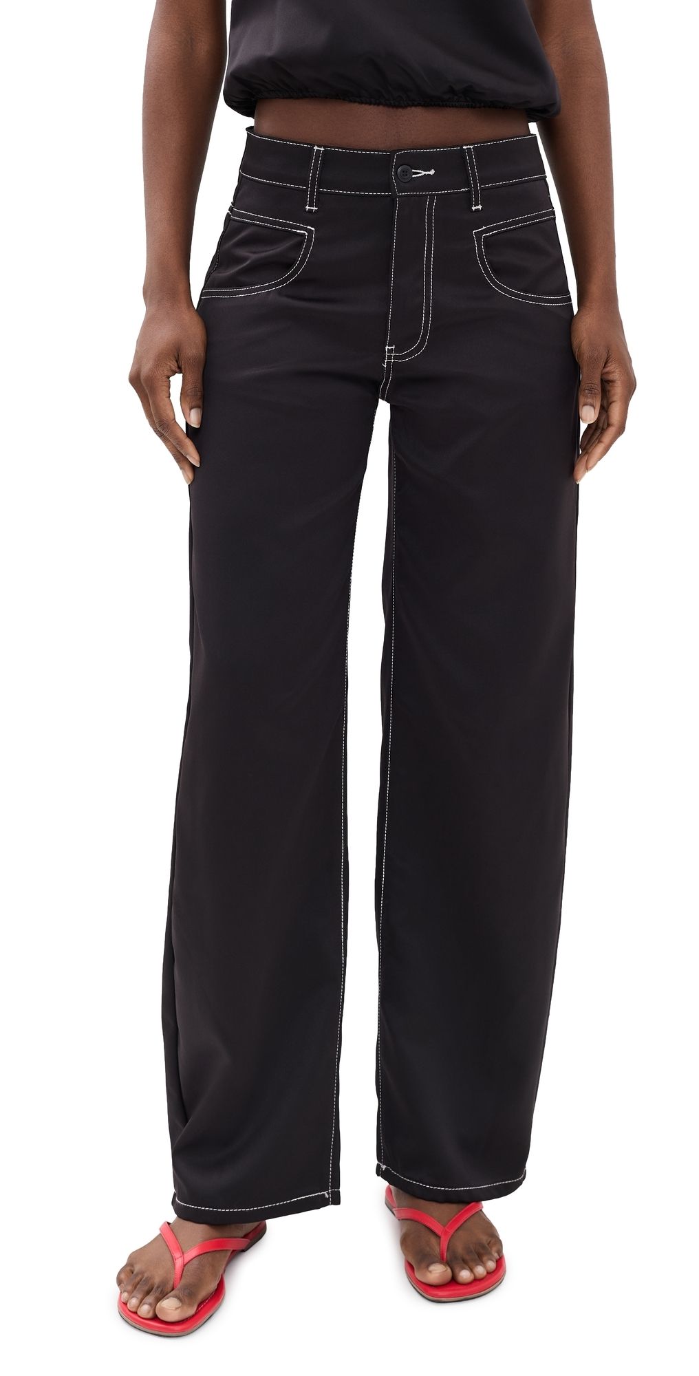 Lioness Serenity Satin Pants Noir XXXL