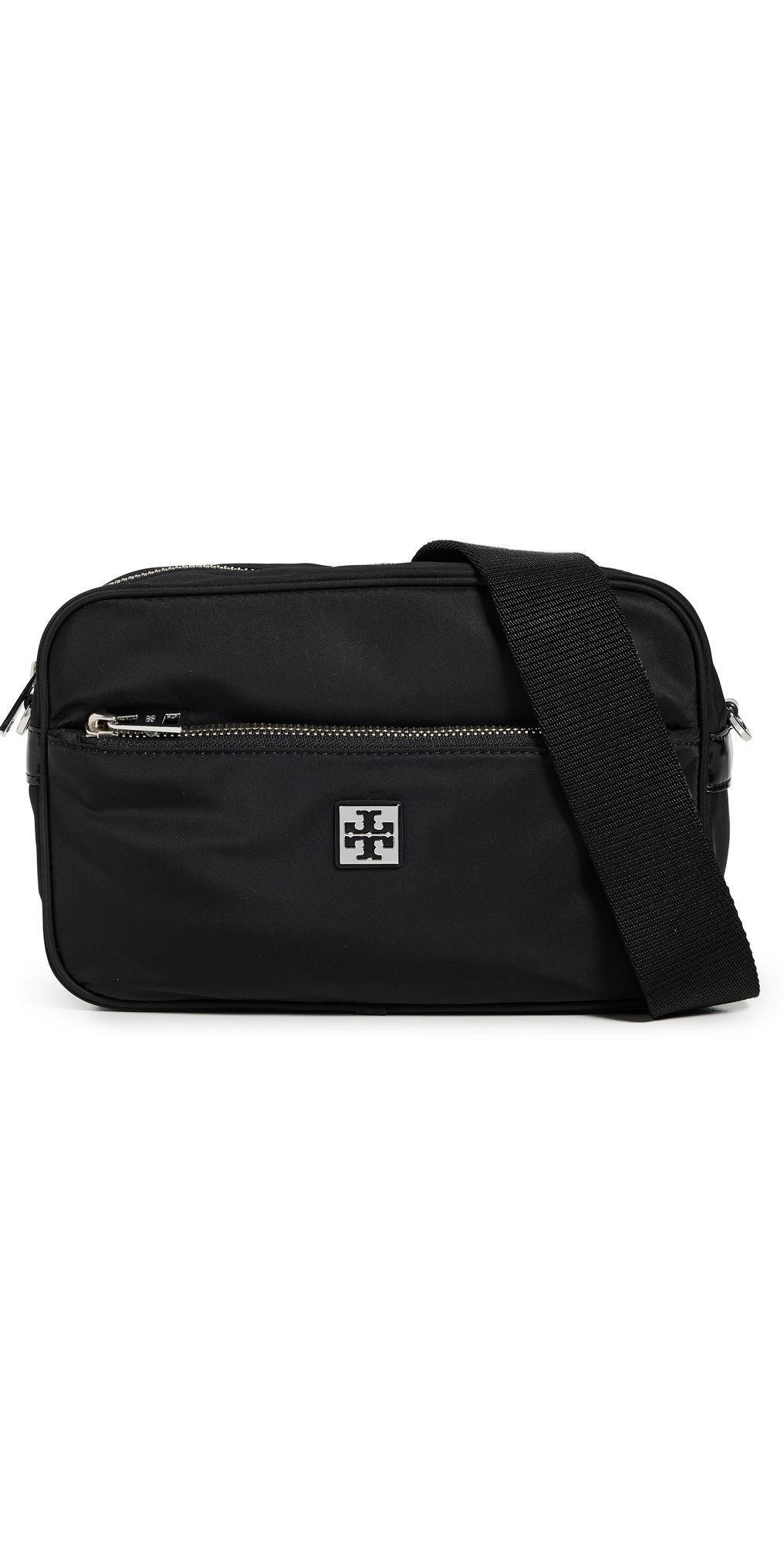 Tory Burch Virginia Nylon Shoulder Bag Black One Size