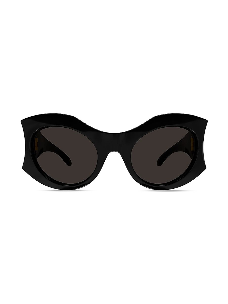 Women's 56MM Hourglass Sunglasses - Black