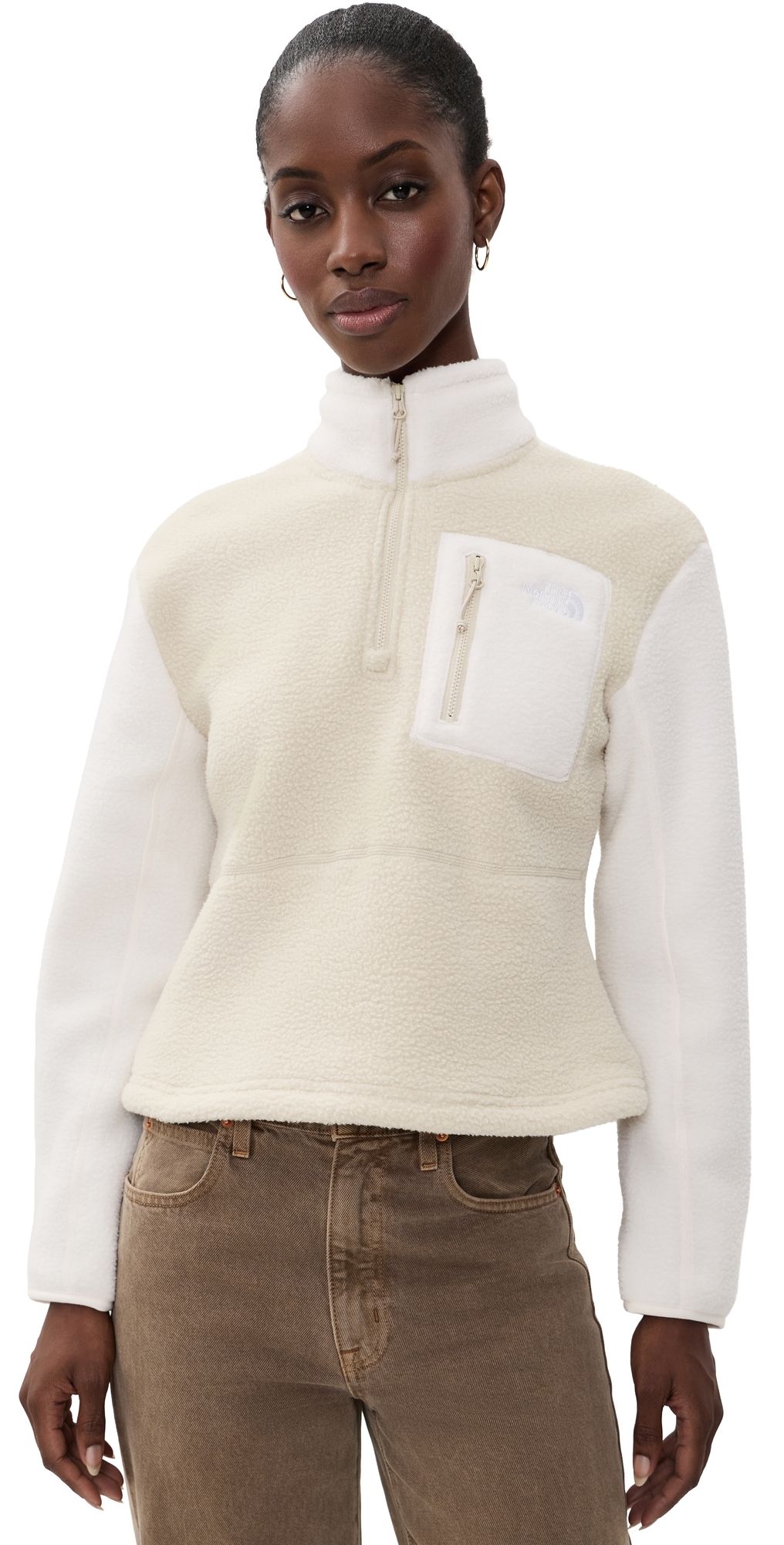 The North Face Yumiori Quarter Zip Jacket Desert Stone/White Dune XS