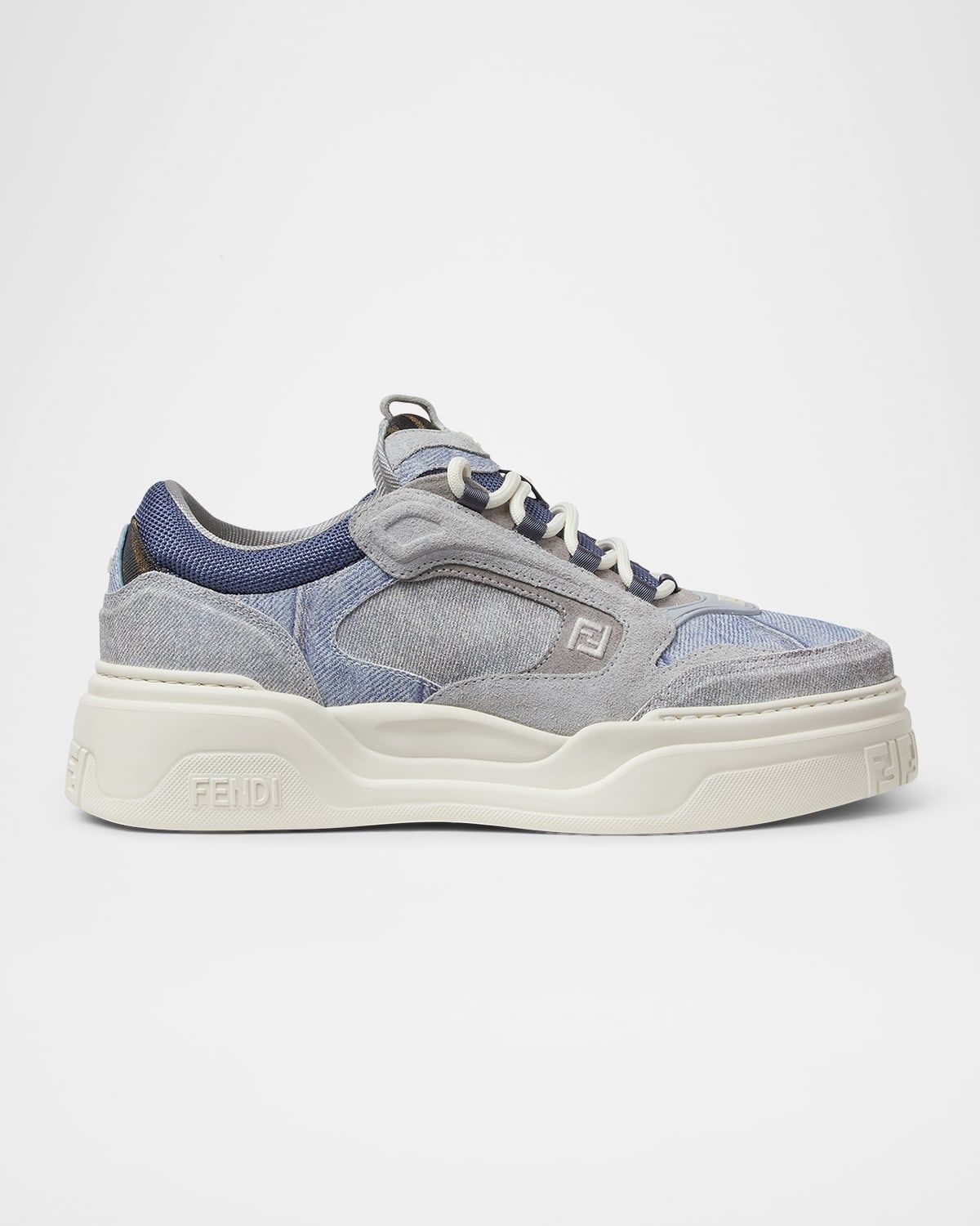 Men & apos;s Force Denim Chunky Low-Top Sneakers