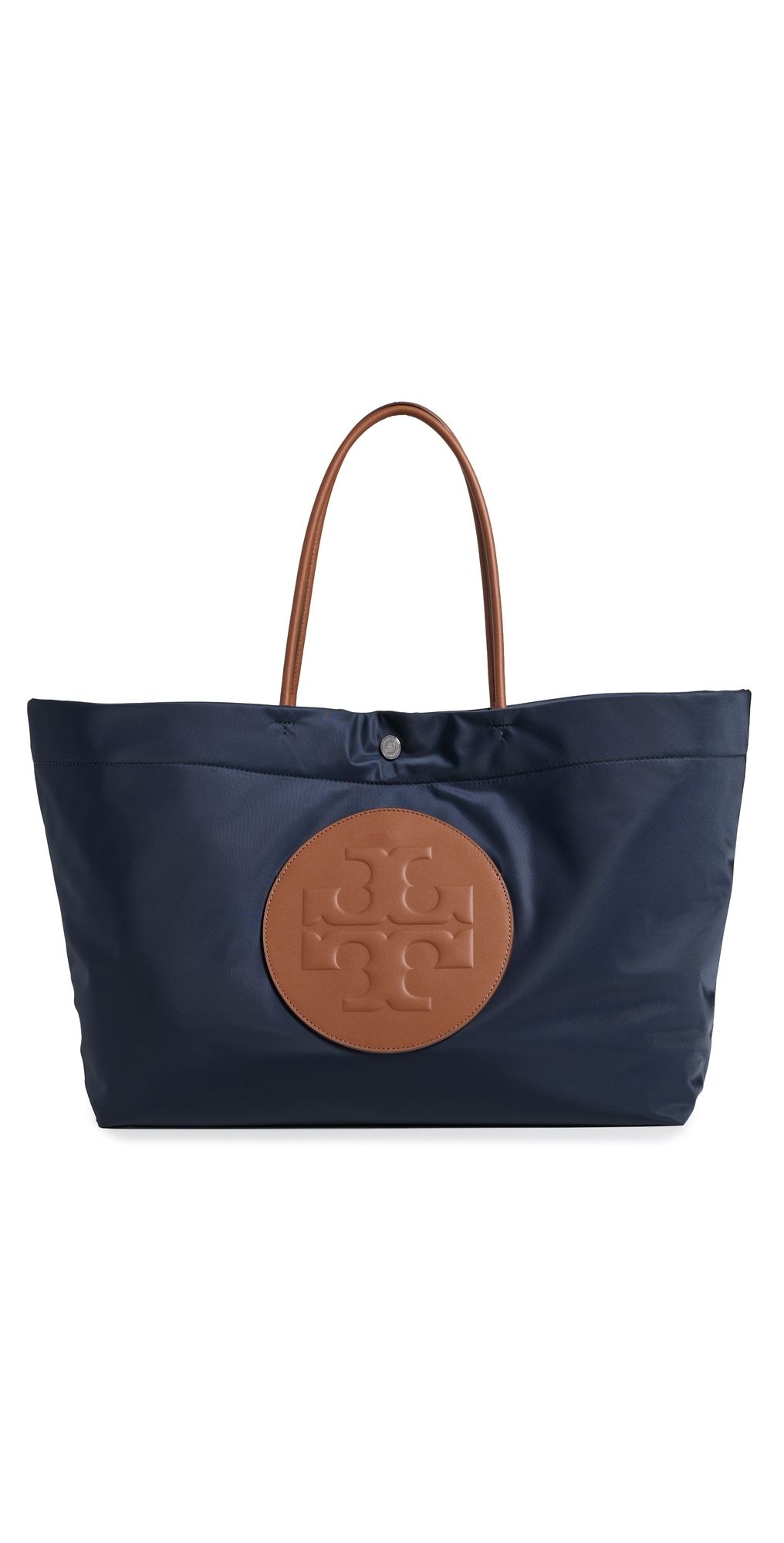 Tory Burch Ella Twist Reversible Tote Navy One Size