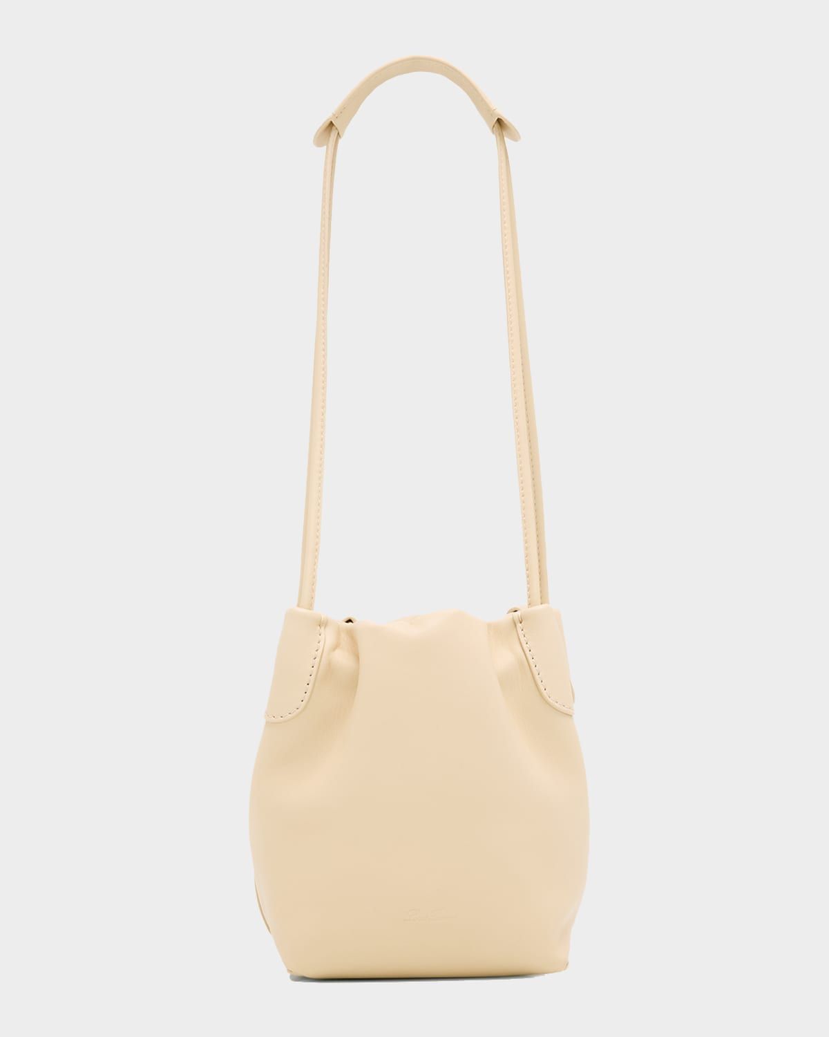 Bale Micro Softy Leather Top-Handle Bucket Bag