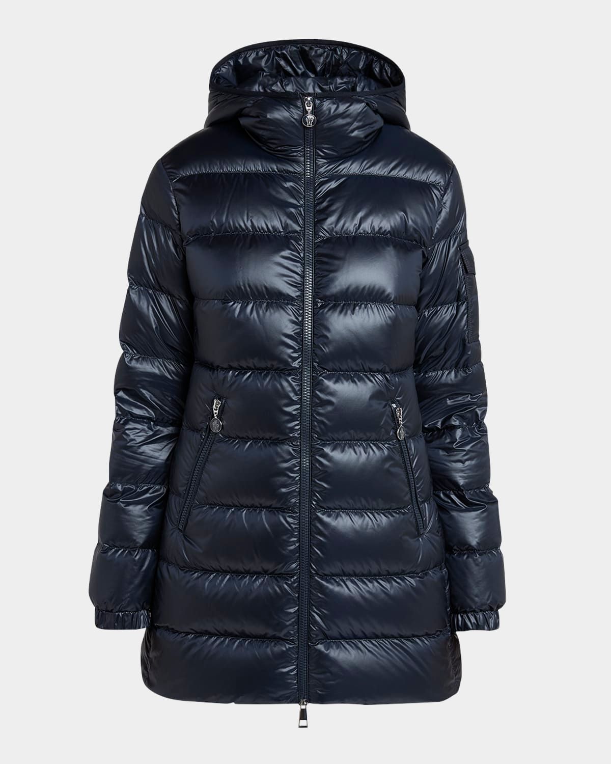 Glements Hooded Mid-Length Down Jacket