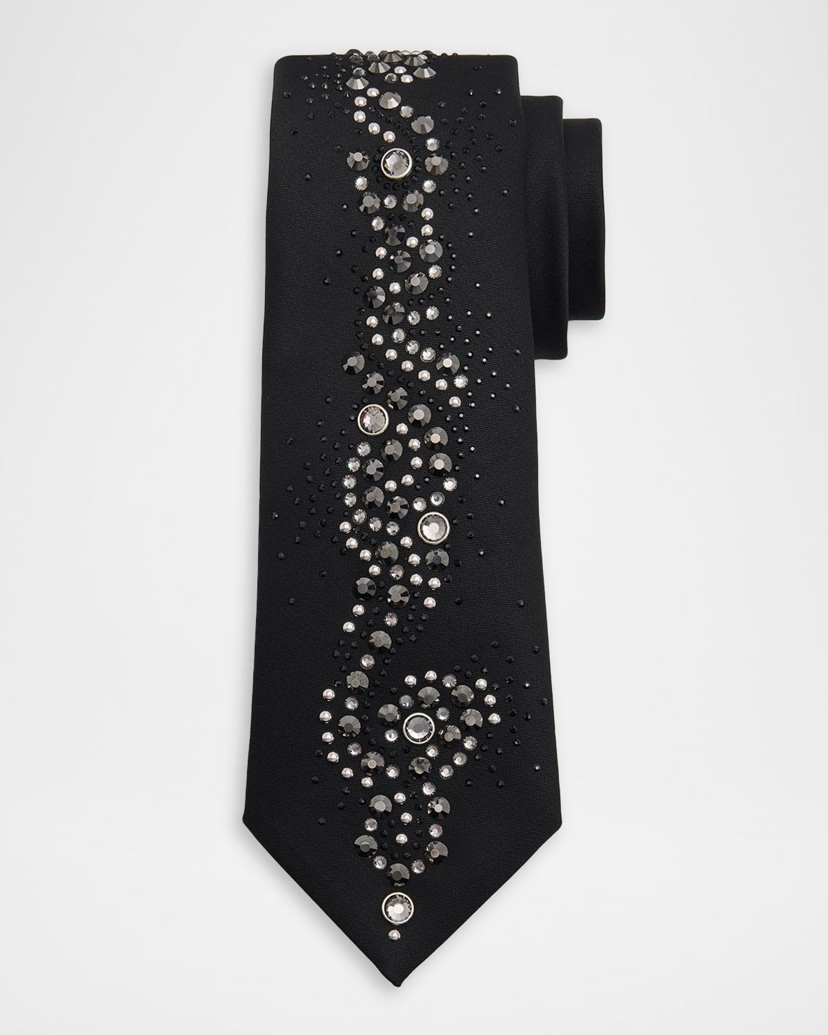 Men & apos;s Wool Blend Medusa Rhinestone-Embellished Tie