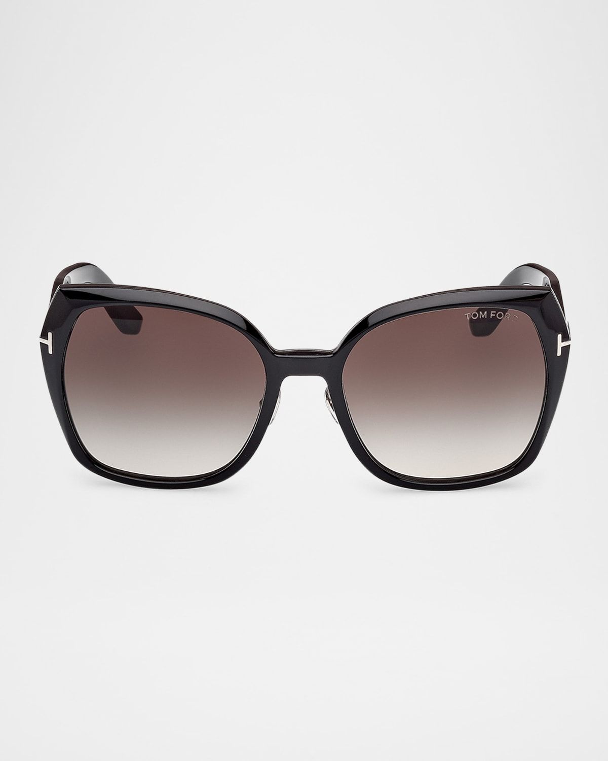 Plum Plastic Cat-Eye Sunglasses
