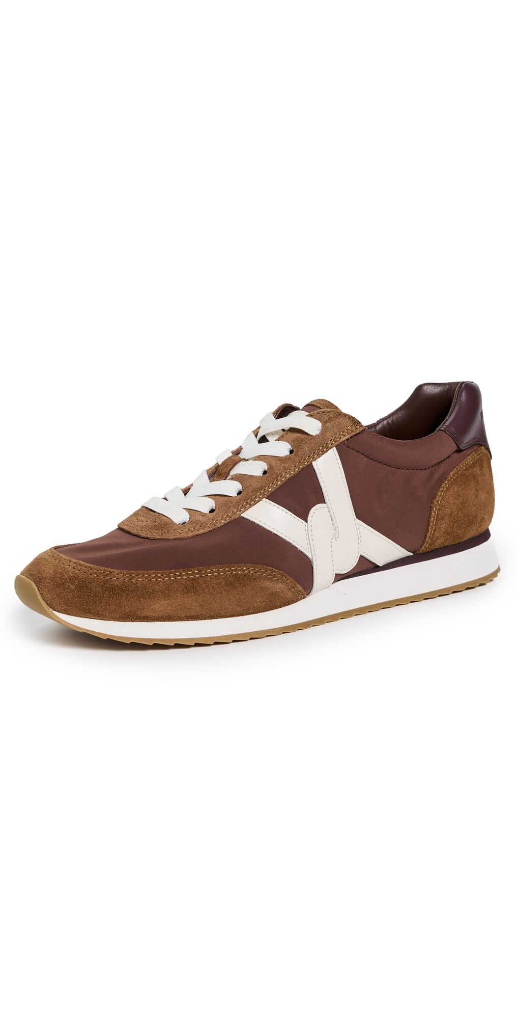 Veronica Beard Penrose Sneakers Chocolate/Hazelwood/Raisin 6