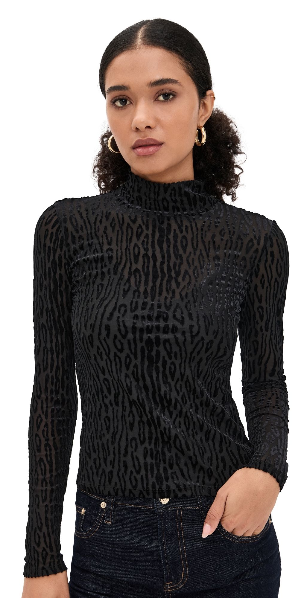 PAIGE Ursula Top Black L