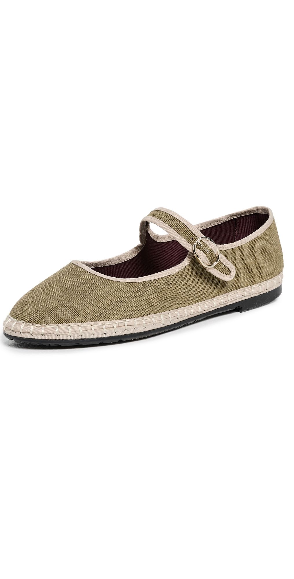 Flabelus Ishmael Linen Mary Jane Flats Ishmael 40