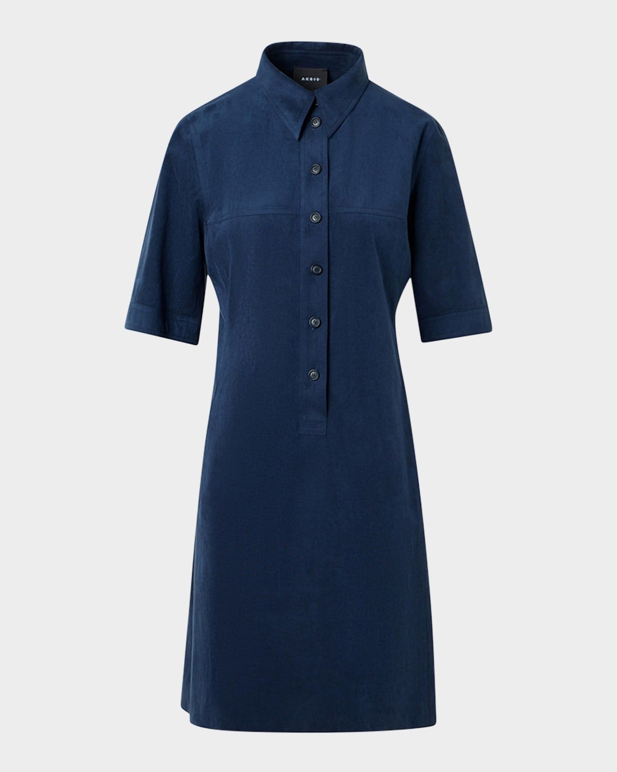 Techno Ultrasuede Mini Polo Shirtdress