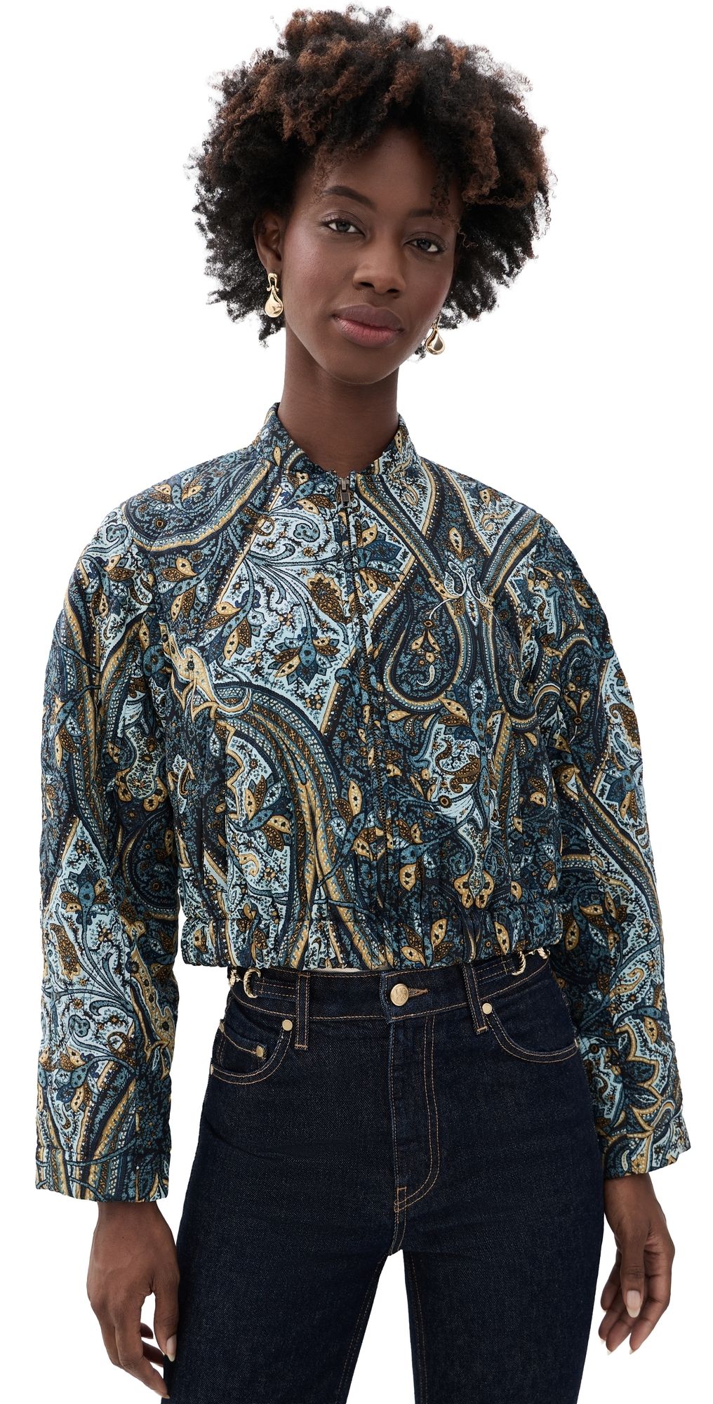 Ulla Johnson Yara Silk Jacket Prussian 14