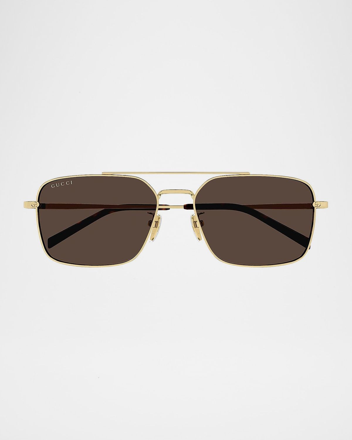 Men & apos;s Petit GG 58mm Metal Navigator Sunglasses