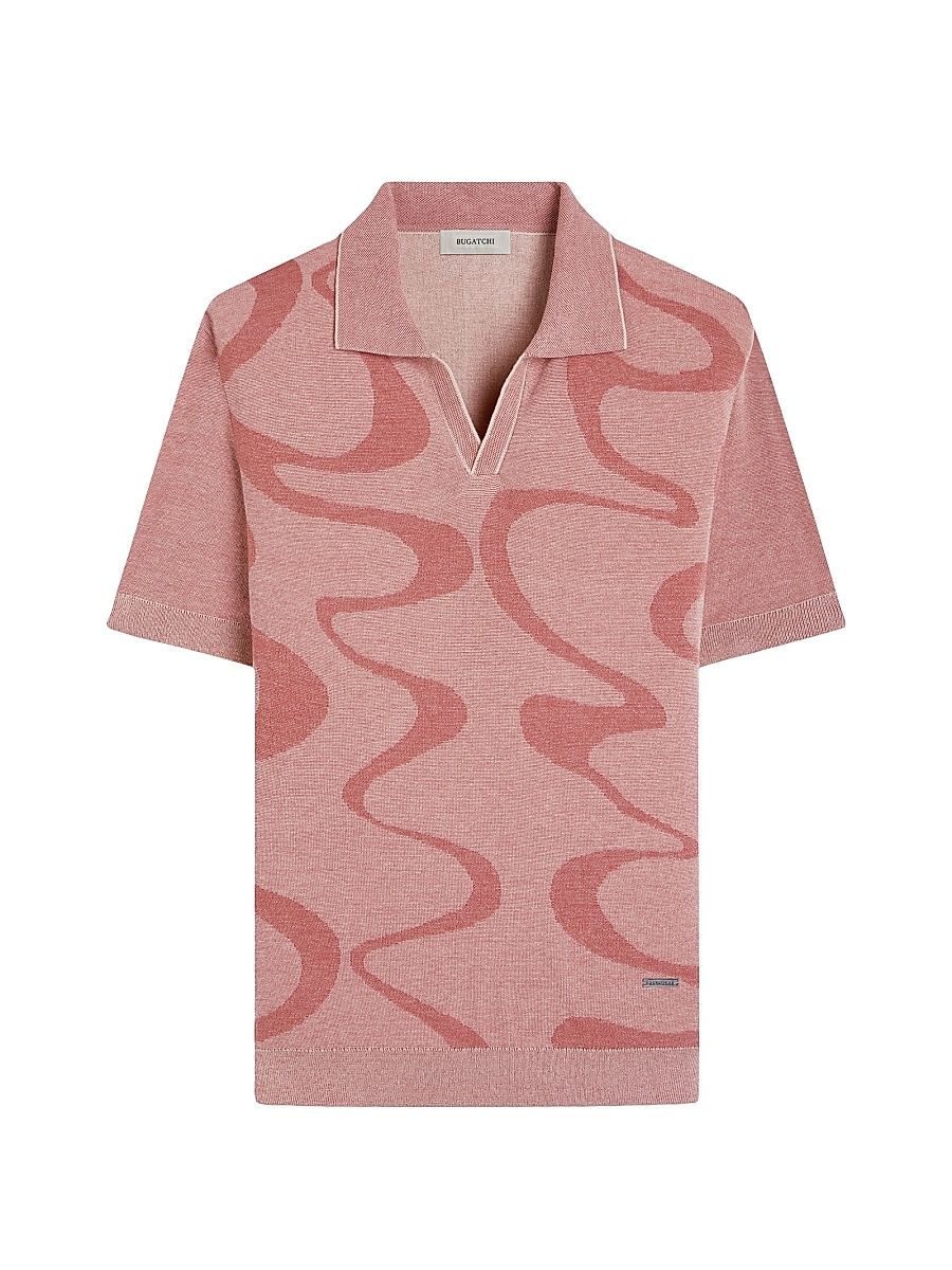 Men's Johnny Collar Cotton-Silk Sweater - Sand - Size XXL