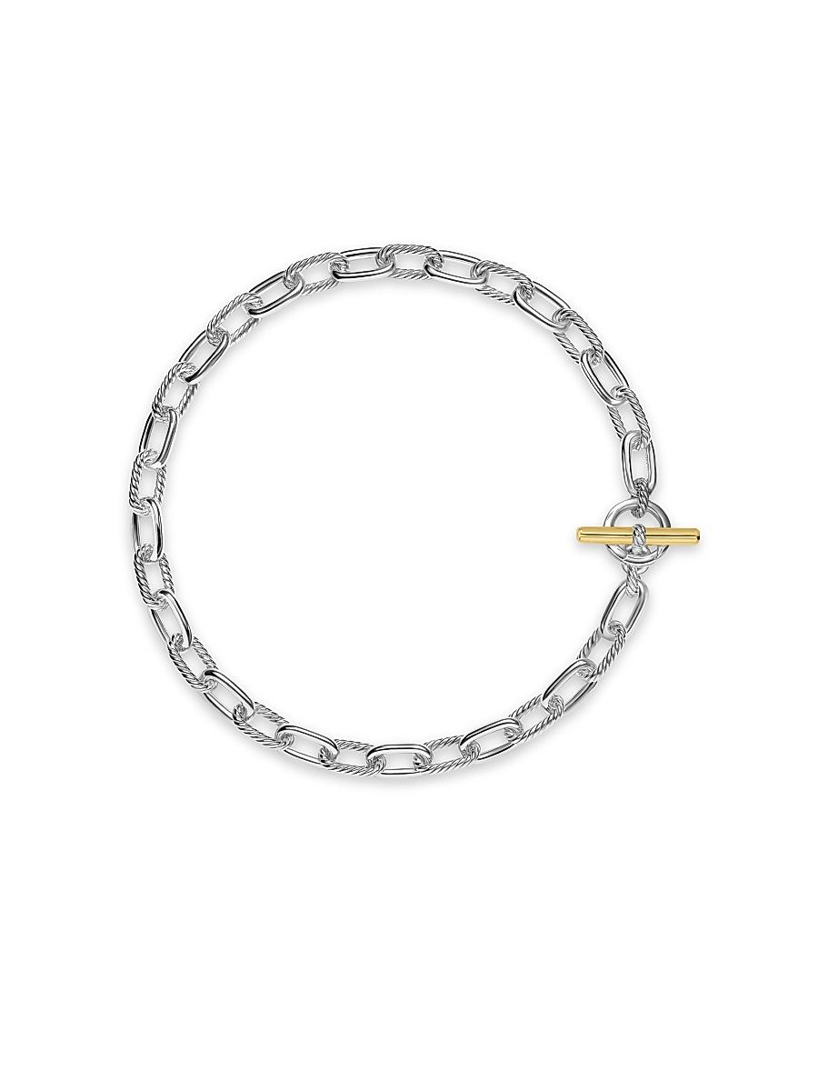 Women's DY Madison Toggle Chain Necklace in Sterling Silver - Silver - Size 18