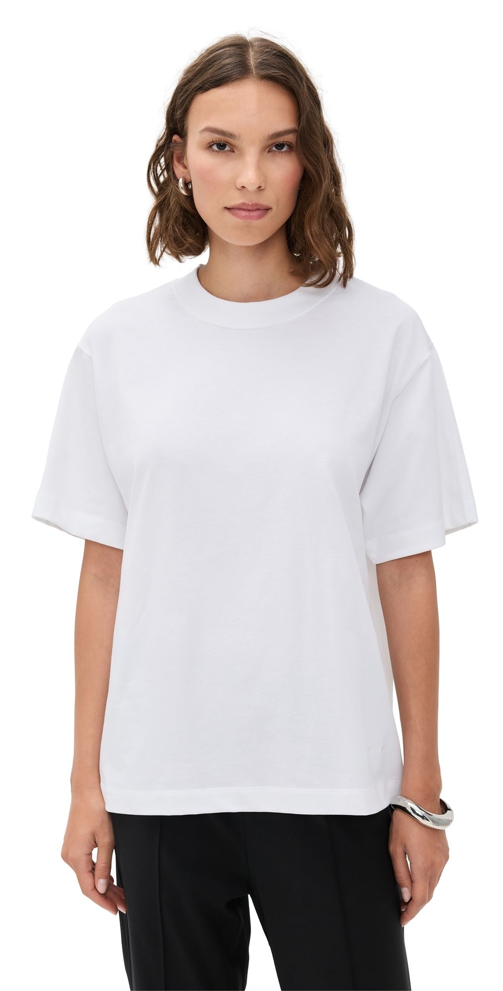 House of Dagmar Oversized Cotton Tee White XS